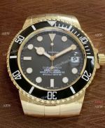 New Arrival!! Best Submariner Rolex Wall Clock Gold Case & Luminous Markers